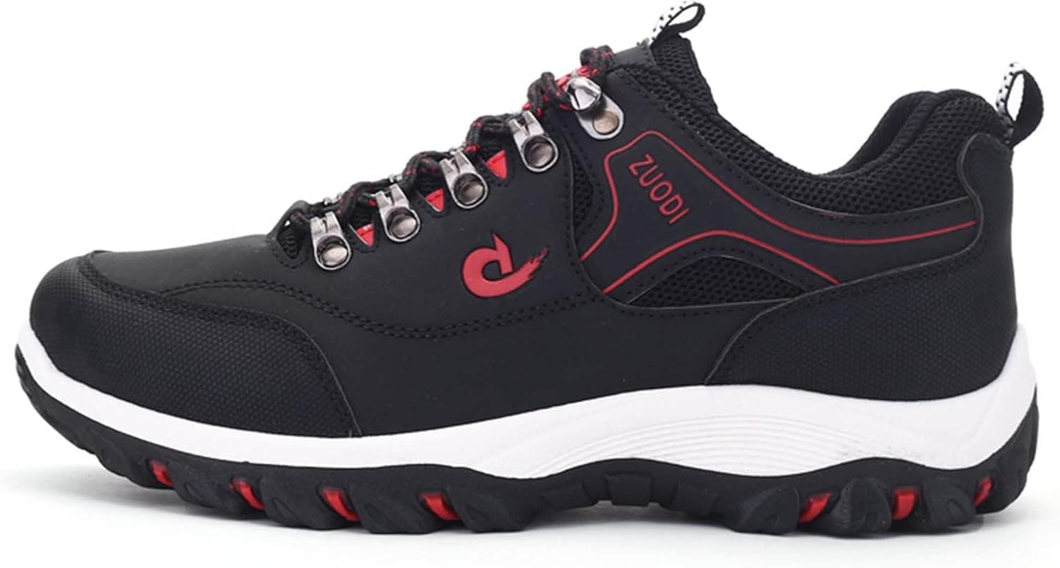 WASERCE Men's Ankle High Waterproof Hiking Boots Outdoor Trekking Trails Boots Hiking Shoes for Outdoors Lightweight Trailing Trekking Shoe