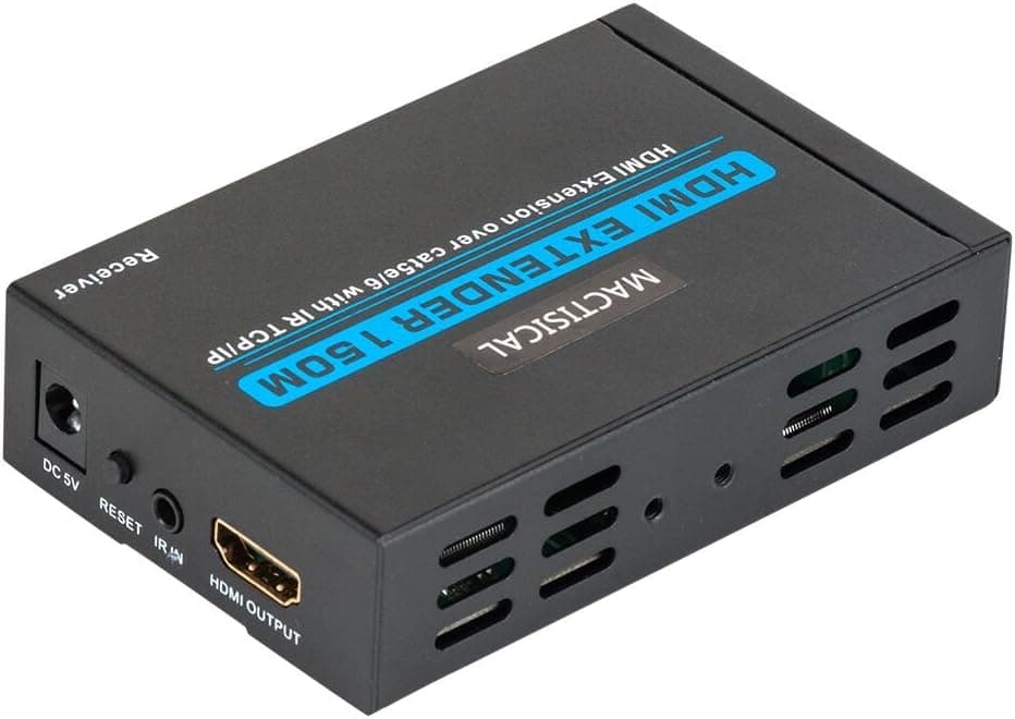 HDMI Extender, MACTIS 492FT HDMI Receiver Box Extender Over CAT5e/ CAT6 Ethernet Cable (up to 150M, Receiver)