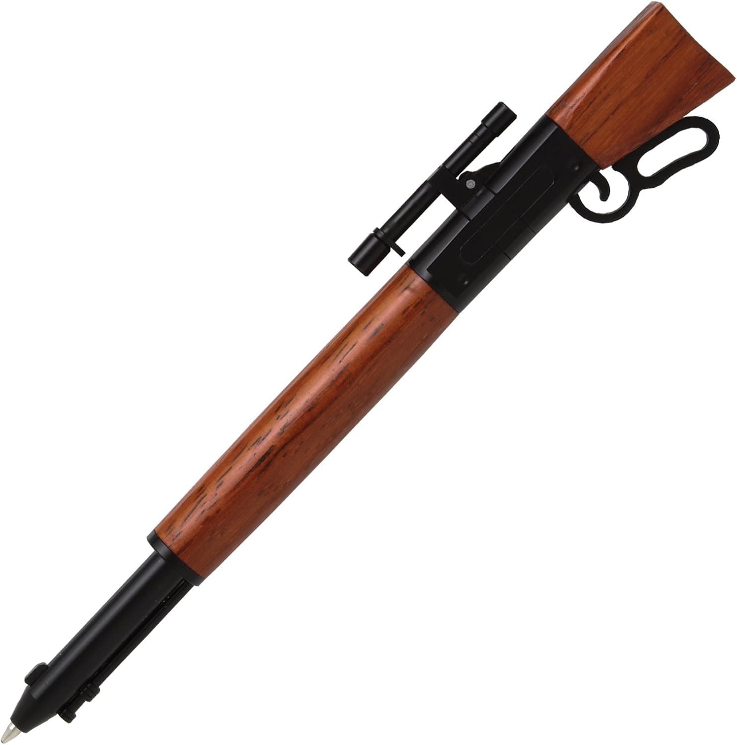 Penn State Industries PKLEVBK Matte Black Lever Action Click Ballpoint Pen Kit Without Metal Gunstock (2pack)