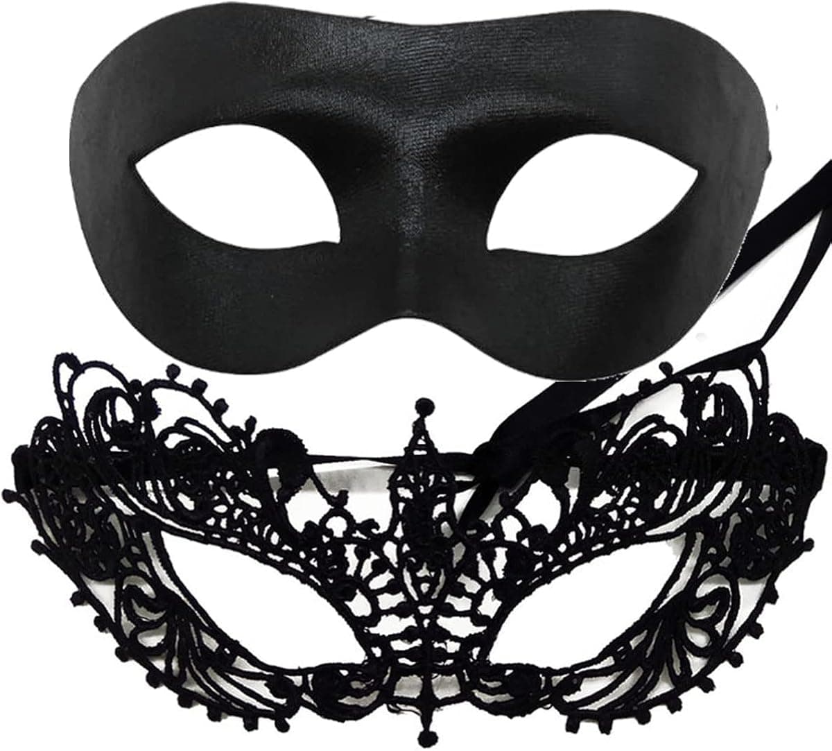 7Queen Rhinestone Rose Women Men Mask for Couples Mardi Gras