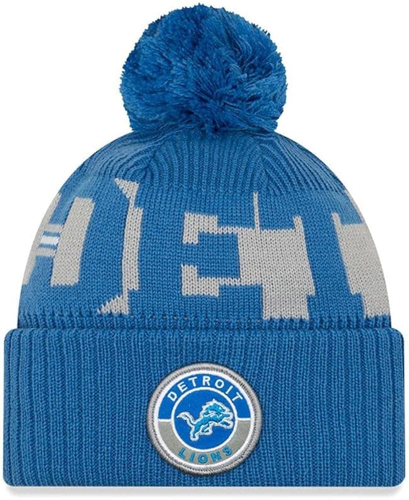 New Era Men's NFL 2020 NFL Sideline Official Sport Pom Cuffed Knit Hat