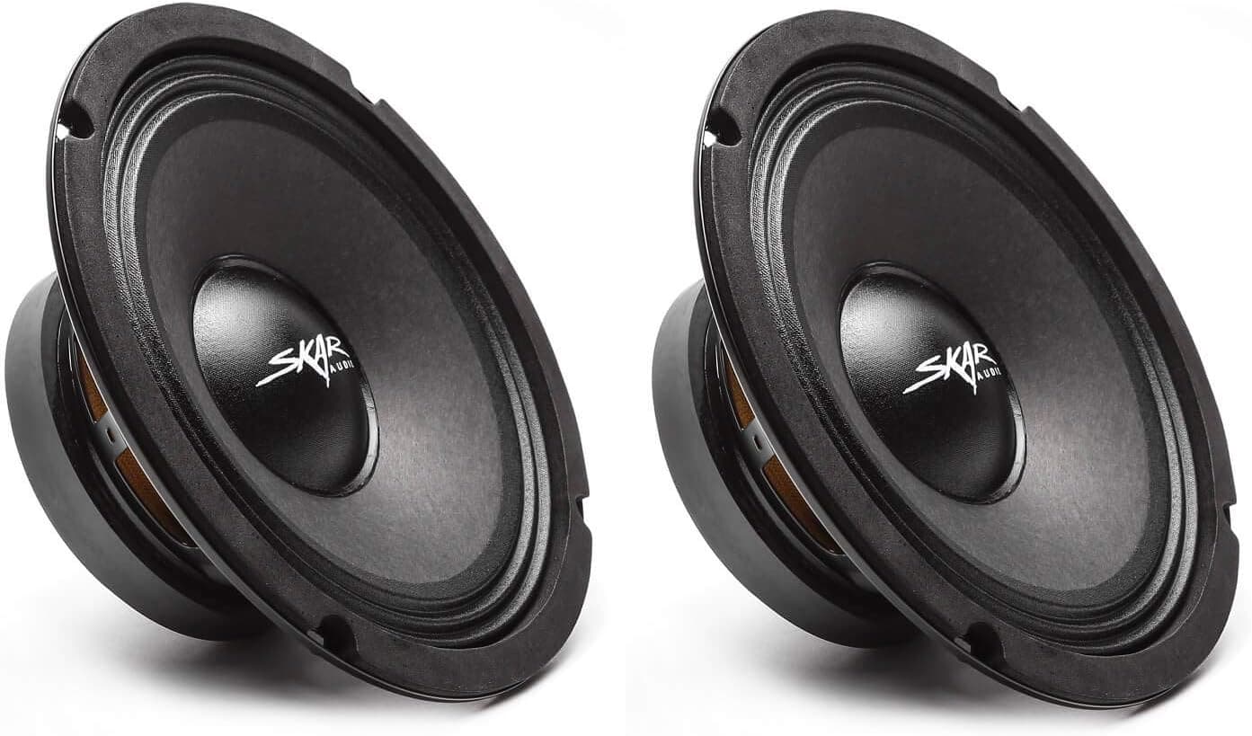 (2) Skar Audio FSX8-4 350-Watt 8-Inch 4 Ohm MID-Range Loudspeakers - 2 Speakers