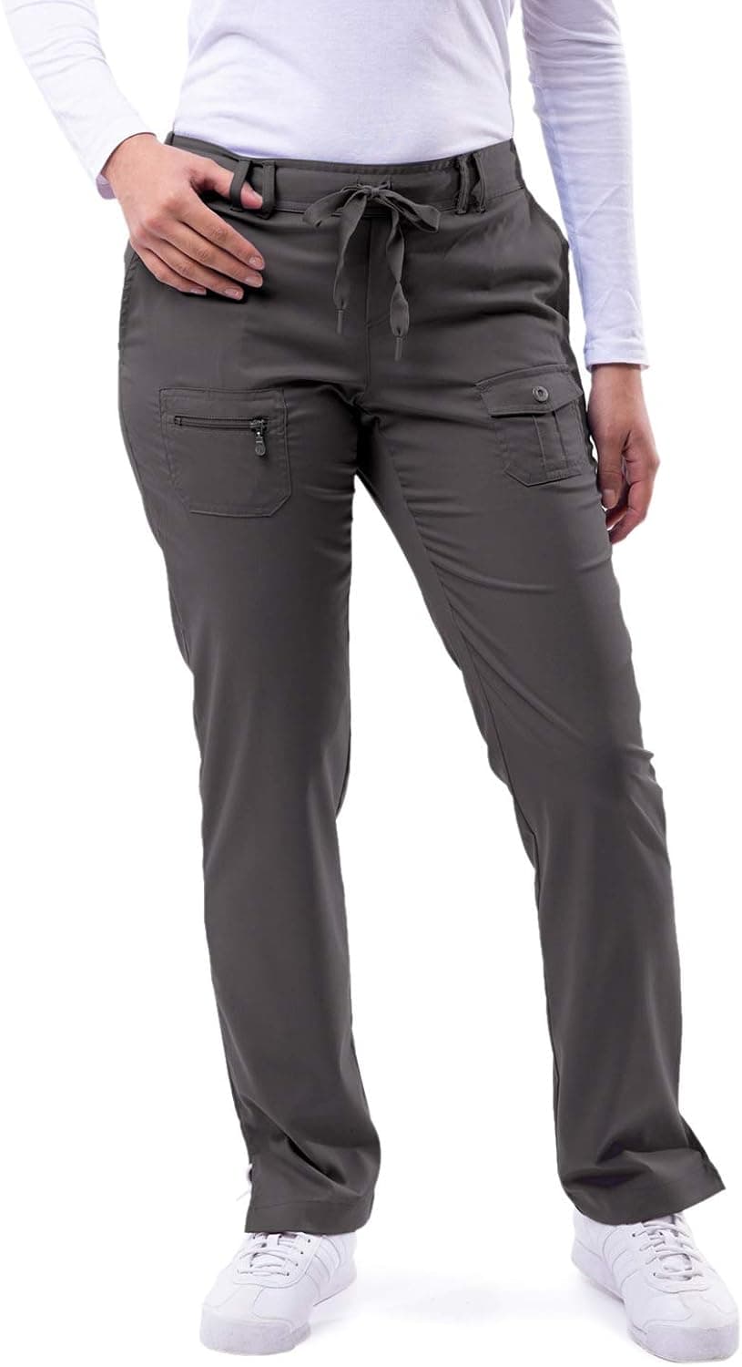 Adar Pro Scrubs for Women - Skinny Leg Yoga Scrub Pants