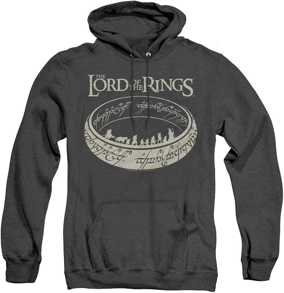 Lord of The Rings The Journey Unisex Adult Pull-Over Heather Hoodie