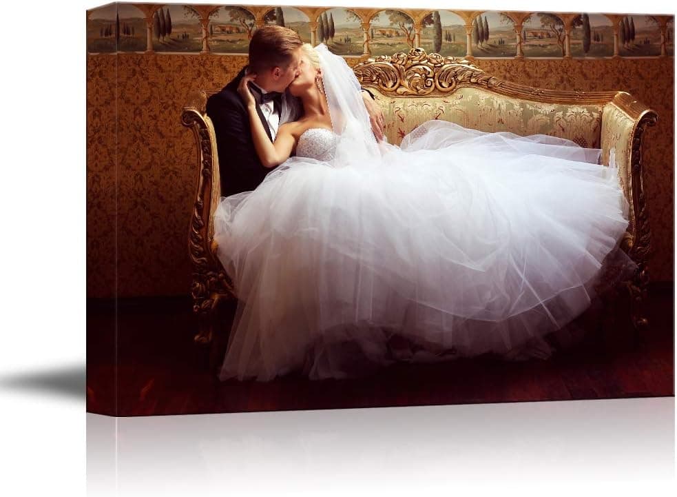 NWT Custom Canvas Prints with Your Photos for Wedding, Personalized Canvas Pictures for Wall to Print Framed 8x10 inches