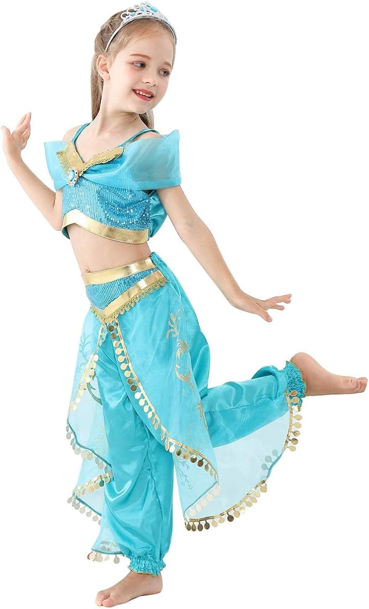 HUA ANGEL Girls Princess Costumes Dress Up for Halloween Cosplay Party