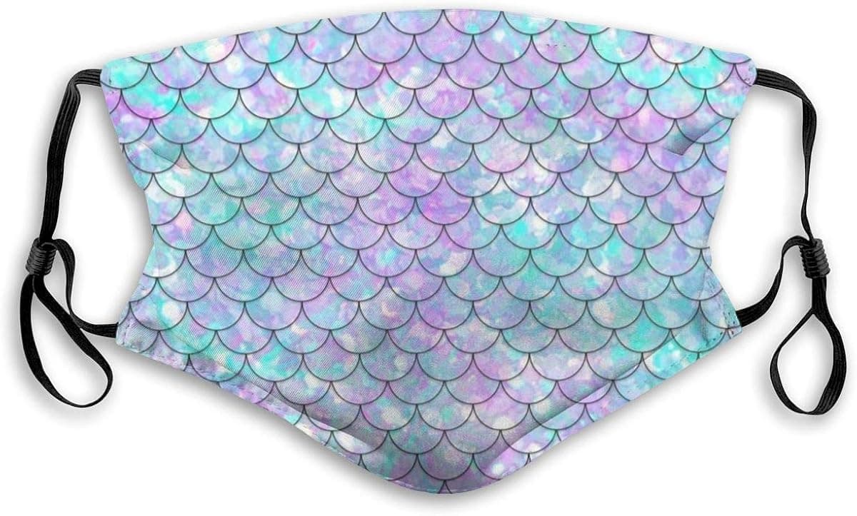 Shiny Scales Washable Dust Filter Washable Reusable Dust Washable Filter and Reusable Mouth Windproof Warm Cotton Face