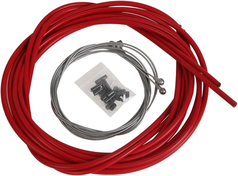 Herbalcandybox 2.5 Meters Long Mountain Bike Brake Cable Shift Cable Housing Bicycle Gear Line Pipe Set