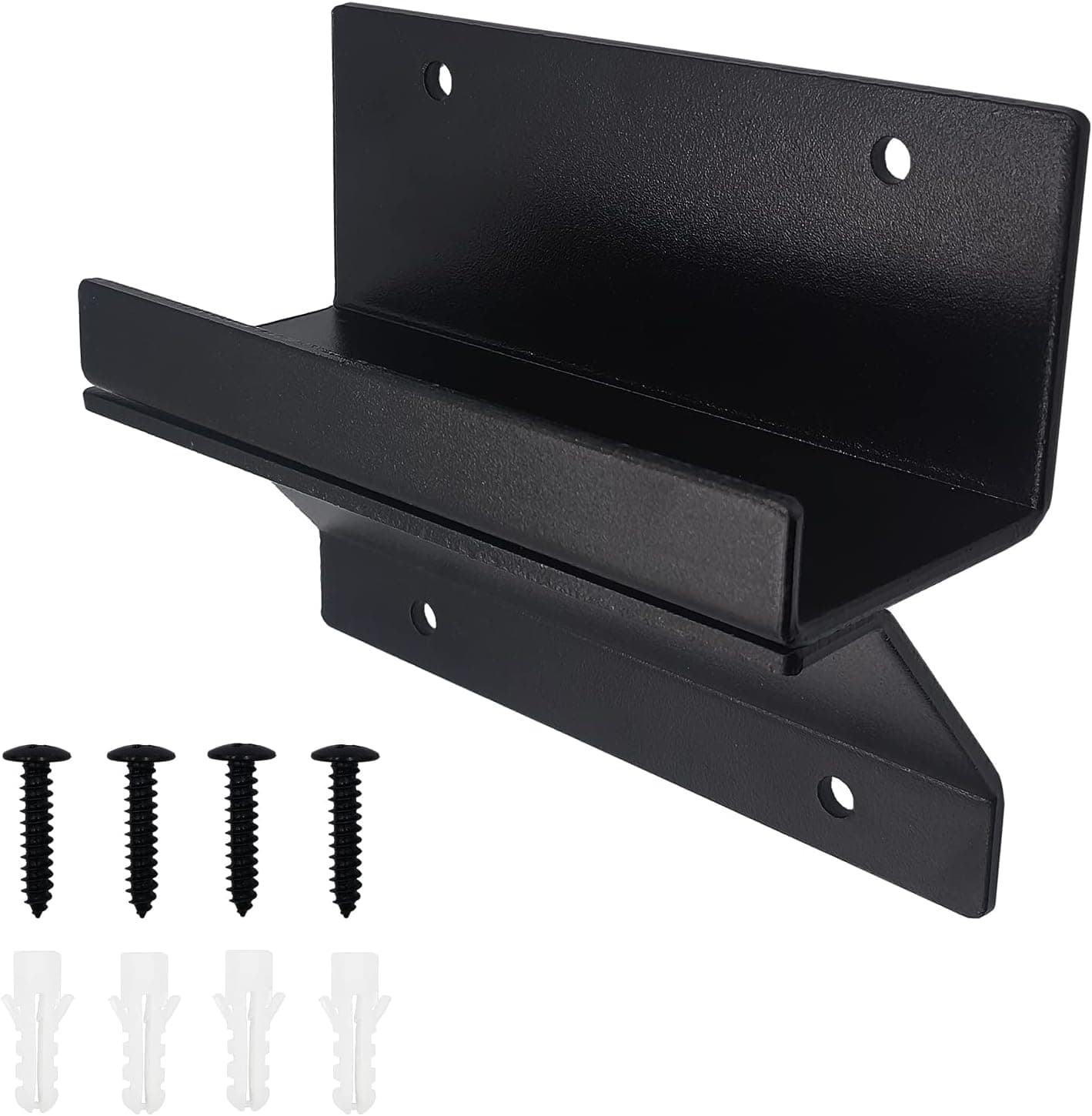 ZUIWAN 1 Pcs Heavy Duty Matte Black Wall Mount Wheelbarrow Ladder Hanger Hooks – Hanging for Hanging Ladders,Wheelbarrow,Patio Furniture, Folding Ladder,Fiberglass Ladder,Strollers