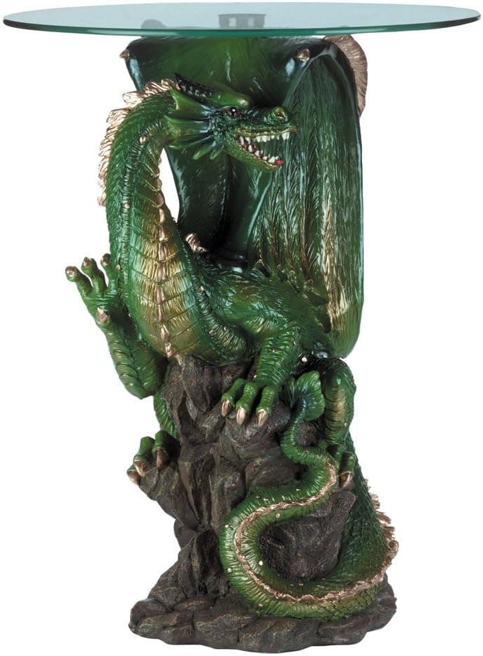 Koehler 24" Green Collectible Dragon Table