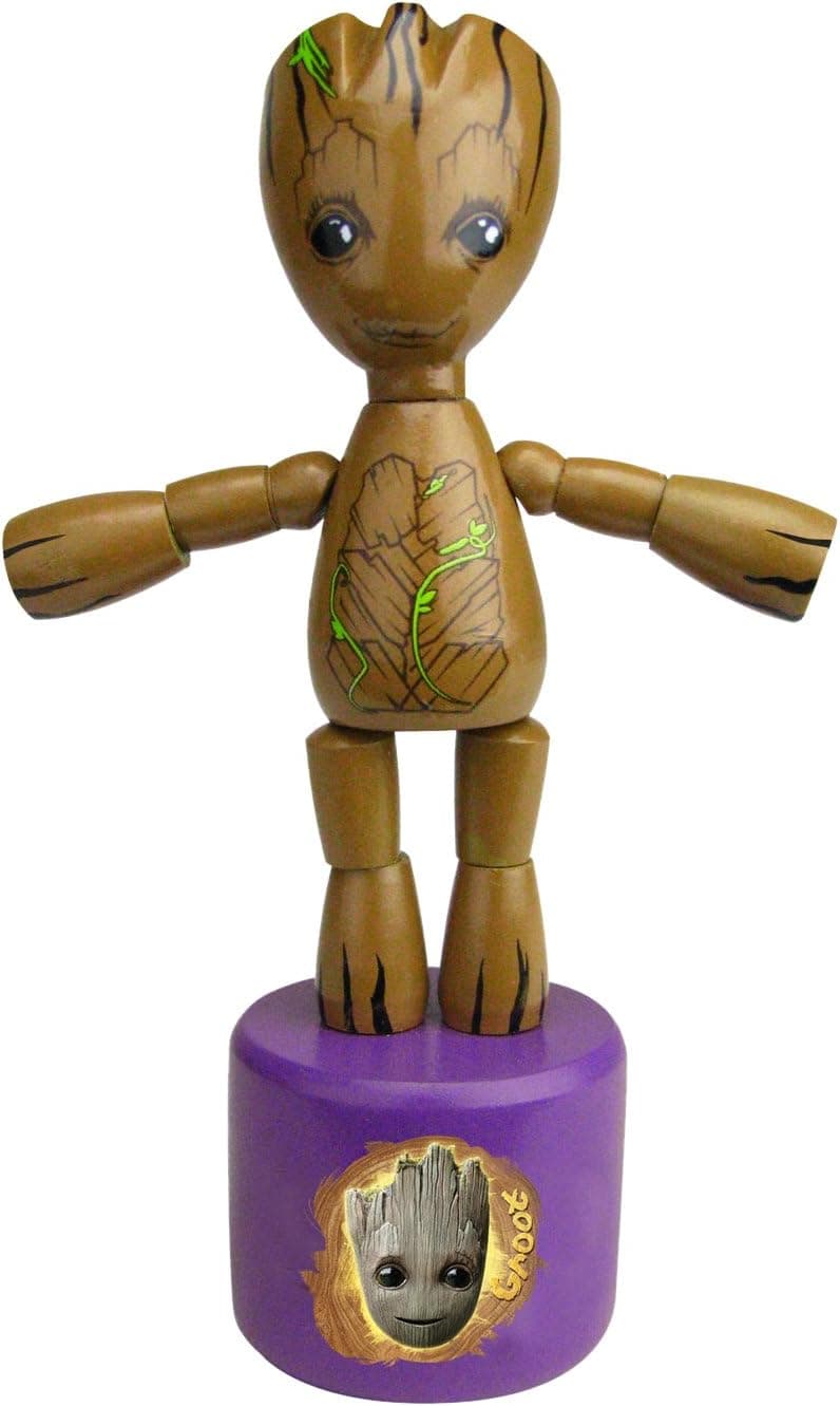 Entertainment Earth Guardians of The Galaxy Vol. 2 Groot Wood Push Puppet