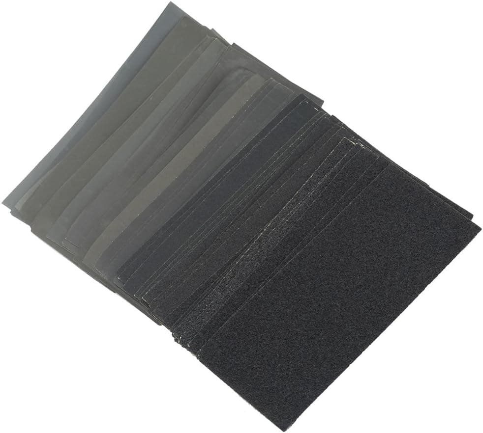 Anesty Wet Dry Hand Sandpaper 60 to 3000 Grit, 9 x 3.6 Inch, 34-pack