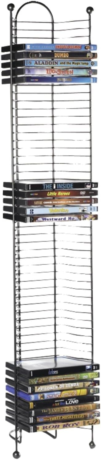 Atlantic 52-DVD/BLU Ray Disc Tower - PN 63712035 in Gunmetal