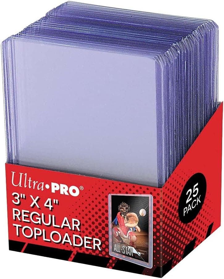 Ultra Pro 25 3 X 4 Top Loader Card Holder for Baseball, Football, Basketball, Hockey, Golf, Single Sports Cards Top Loads - Sportcards Card Collecting Supplies (2 Pack) (1 Pack)