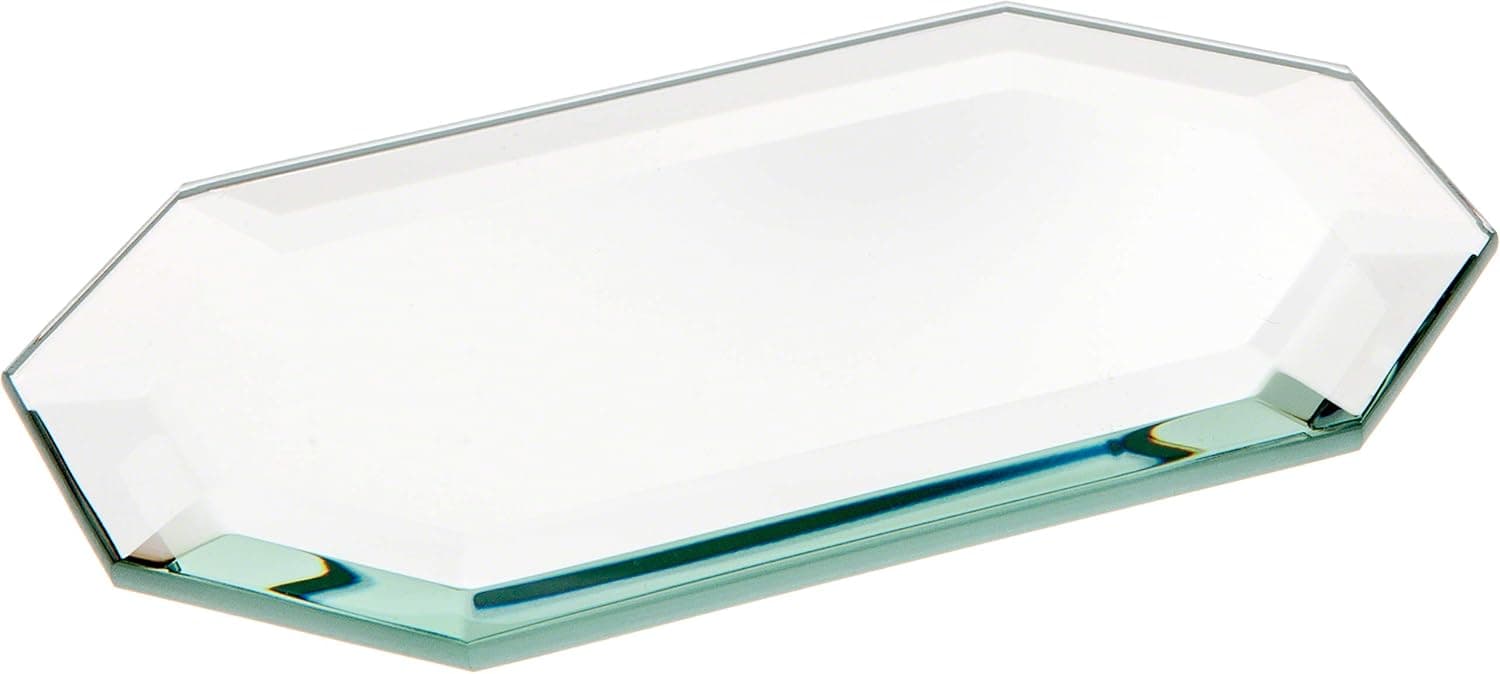 Plymor Long Octagon 5mm Beveled Glass Mirror, 3 inch x 5 inch