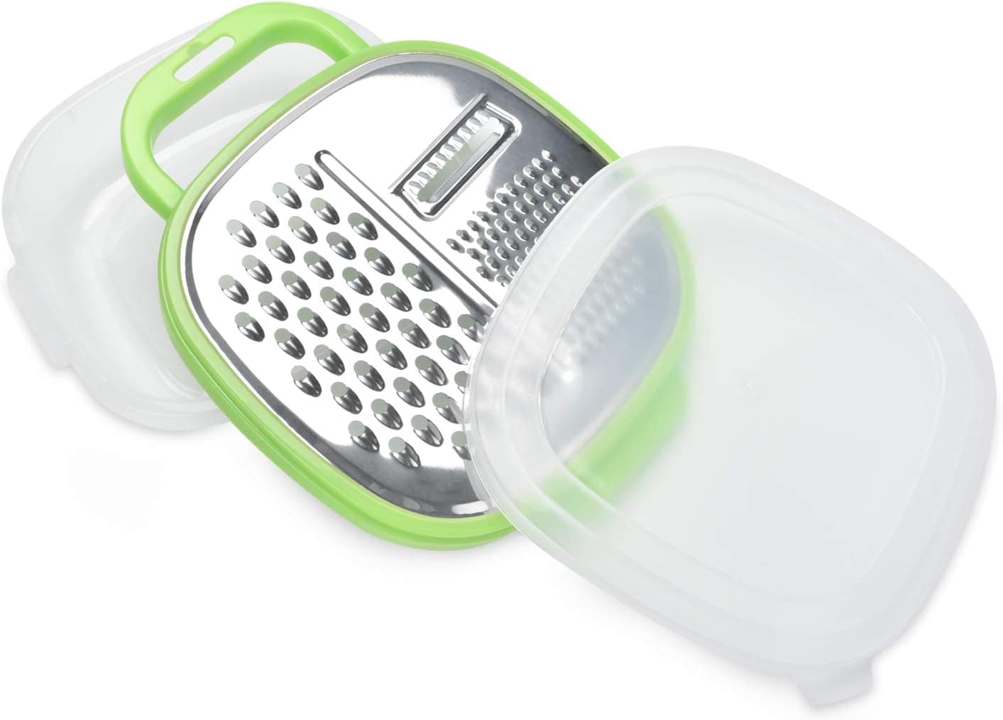 Kitchen Grater with Container - Parmesan, Ginger, Butter Zester - BPA Free Food Collection And Storage Container with Handle