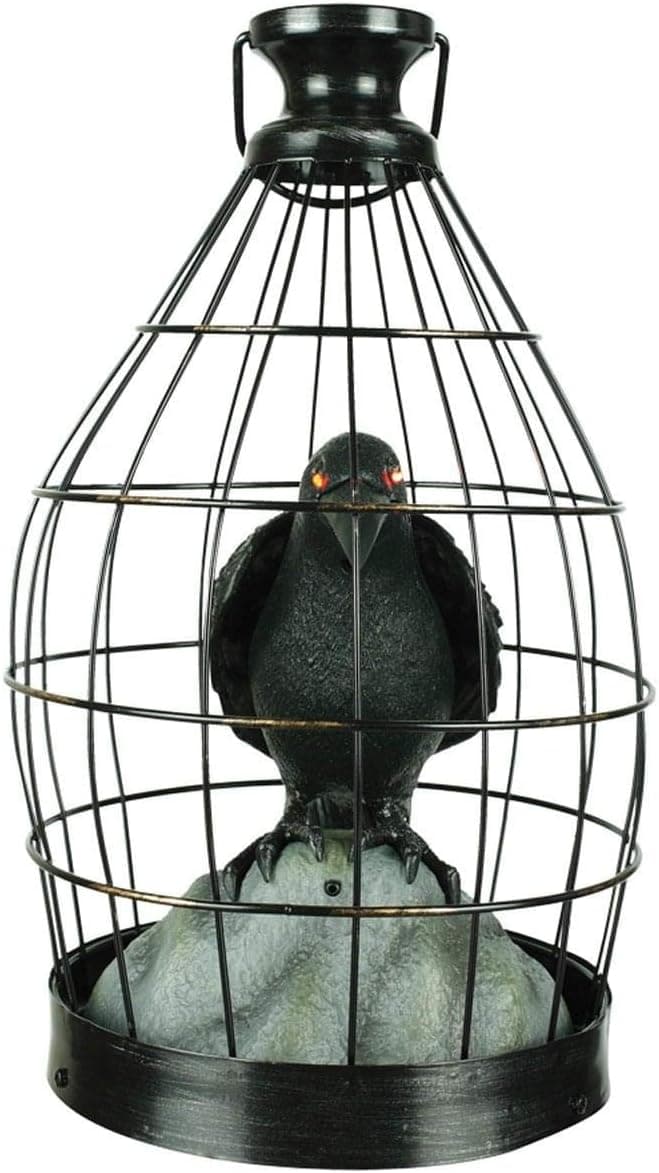 Morris Costumes Crow In Cage Animated