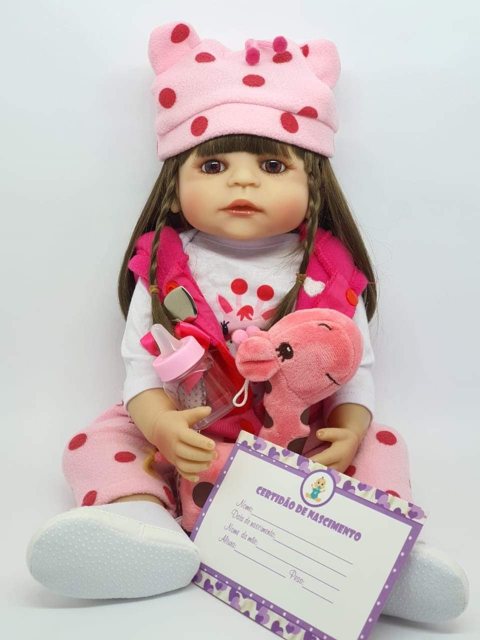 NPK Unpainted Reborn Doll Kits(Head,Limbs,Cloth Body) Soft Vinyl Newborn Baby Model Set DIY Art,22-Inch