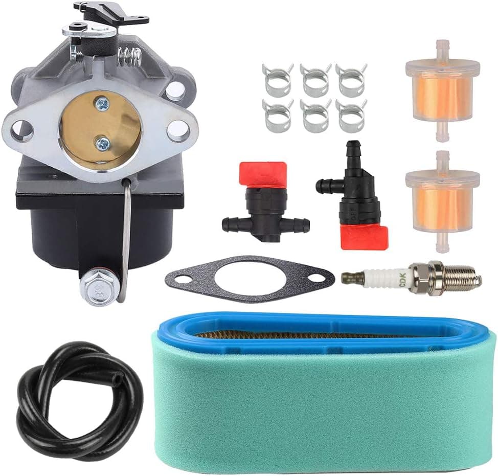 Savior 640065A Carburetor with 36356 Air Filter for Tecumseh OHV110 OHV115 OHV120 OHV125 OHV130 OHV135 OV358EA 4 Cycle Veritical Engine 640065 36357
