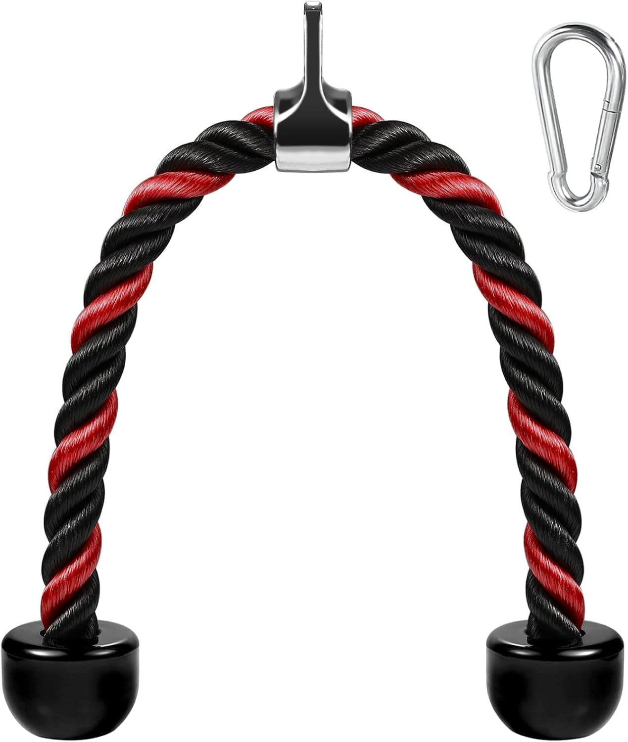 AWEFRANK Deluxe Tricep Rope Pull Down Cable, 27 & 36 Inch Rope Length, Easy to Grip & Non-Slip Cable Attachment for Gym Workout Exercise