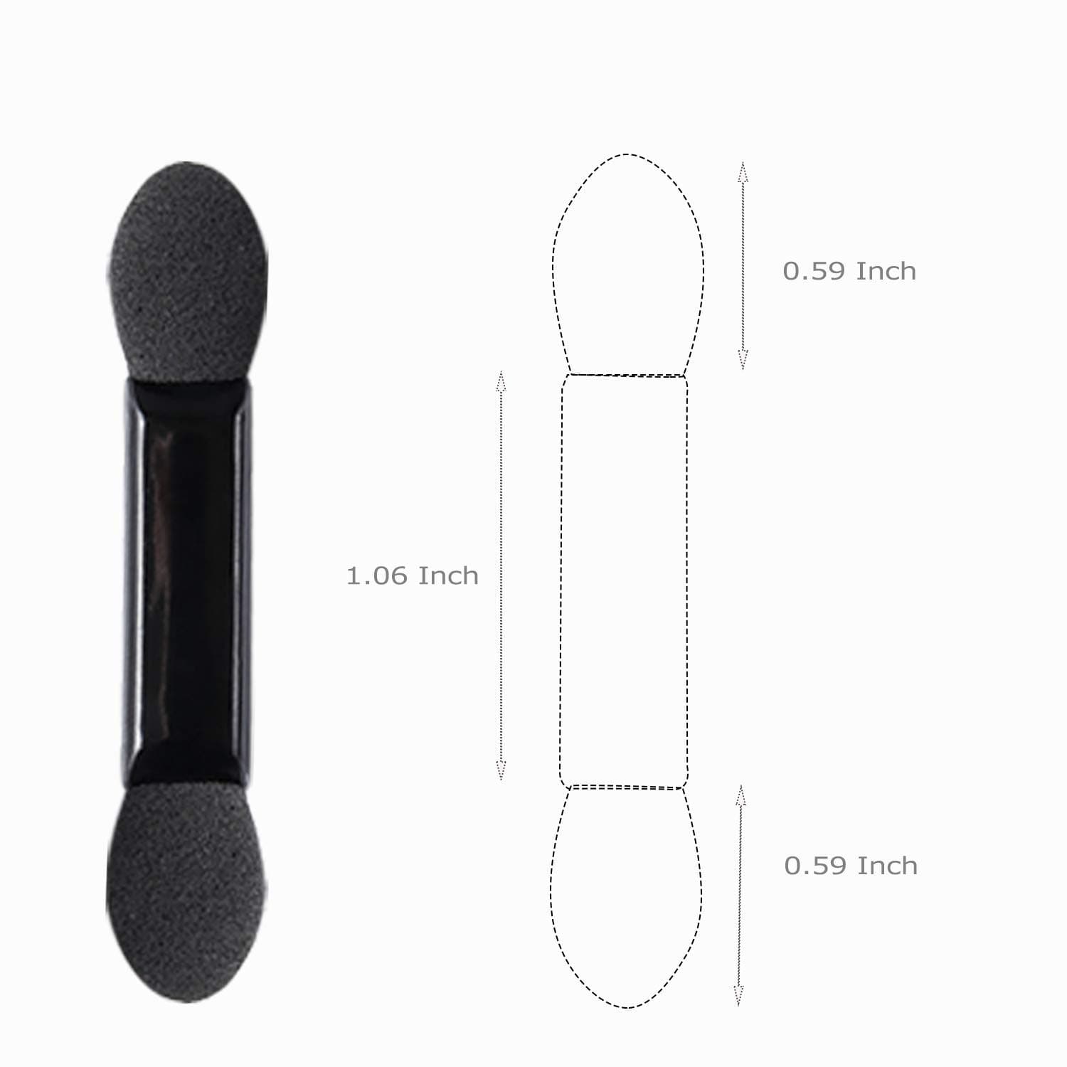 Disposable Eye Shadow Sponge Brushes - Dual Sides Eye Shadow Applicators Brushes,100 Count