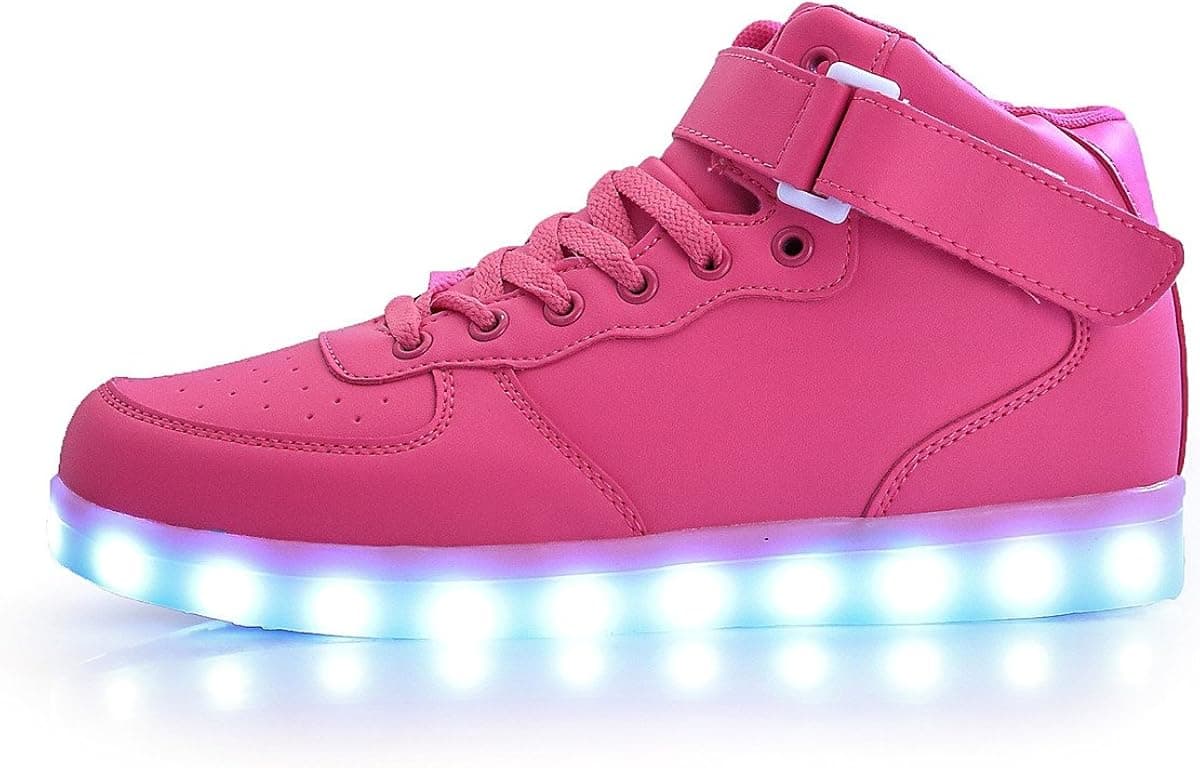 iTURBOS Hover Light Up Shoes - Light Up LED Shoes for Kids - 7 Static & 3 Dynamic Color Modes, 1 Strobe Mode - Trendy Rechargeable LED Sneakers (Charger Included)