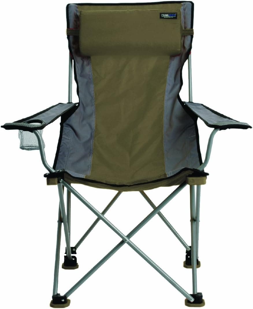 Travel Chair Bubba High Back Folding Camp Chair with Pillow - 300 lb Capacity