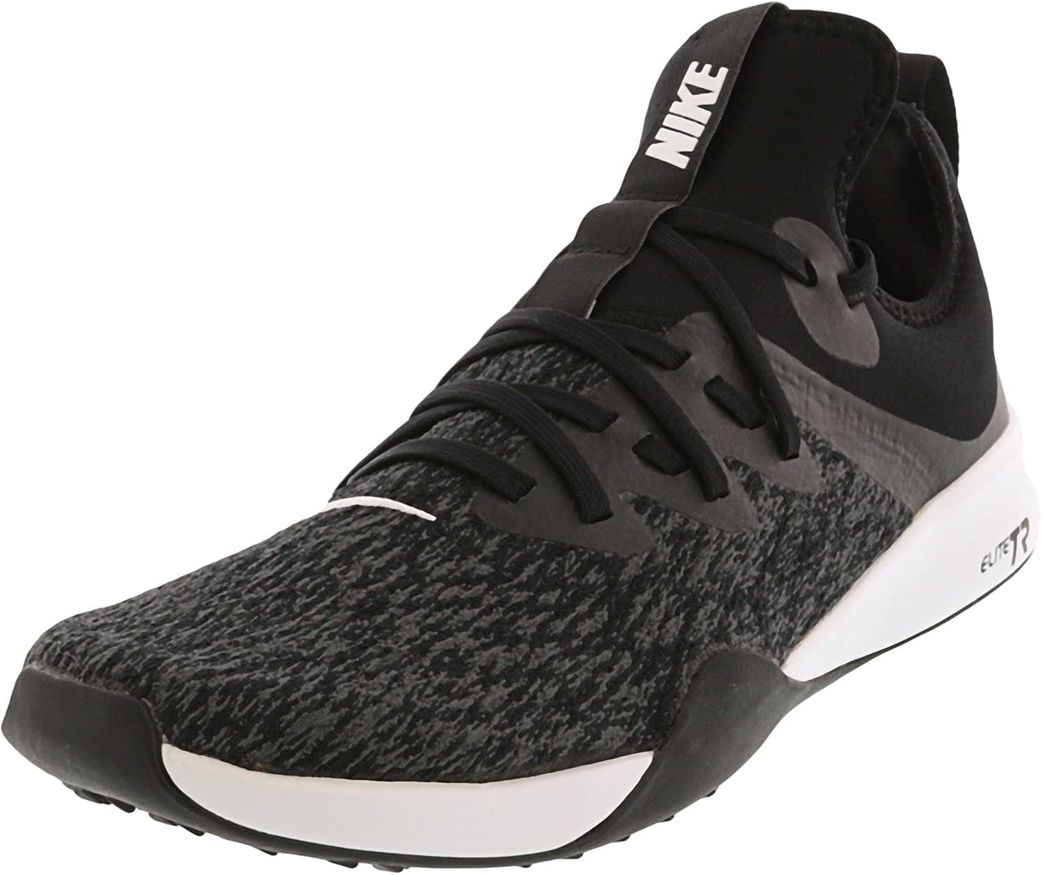 Nike Womens Foundation Elite Tr Canvas Hight Top Lace Up, Black, Size