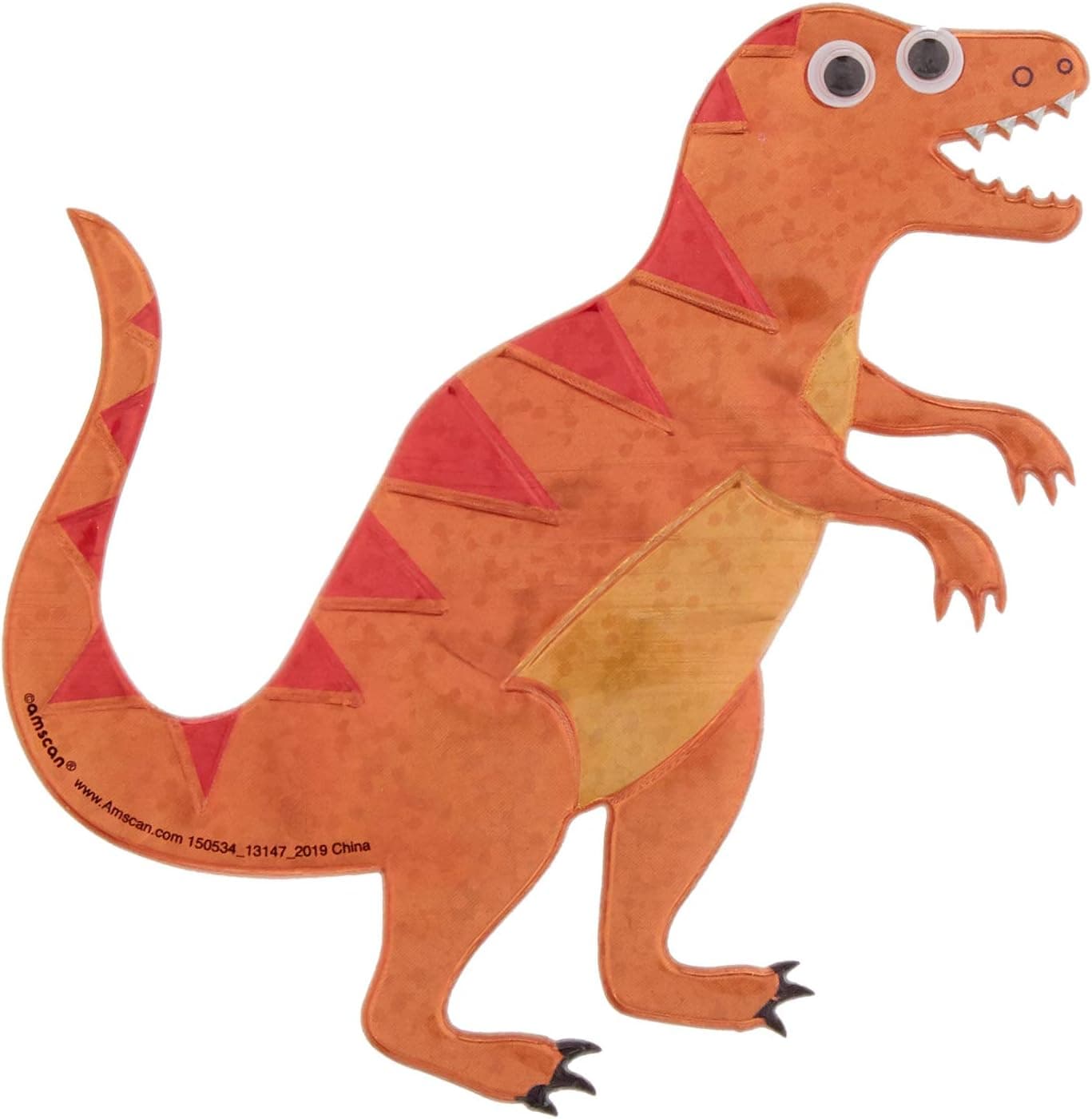 Dinosaur Party Sticker | Brown | Extra Large | Party Favor | 1 Pc.