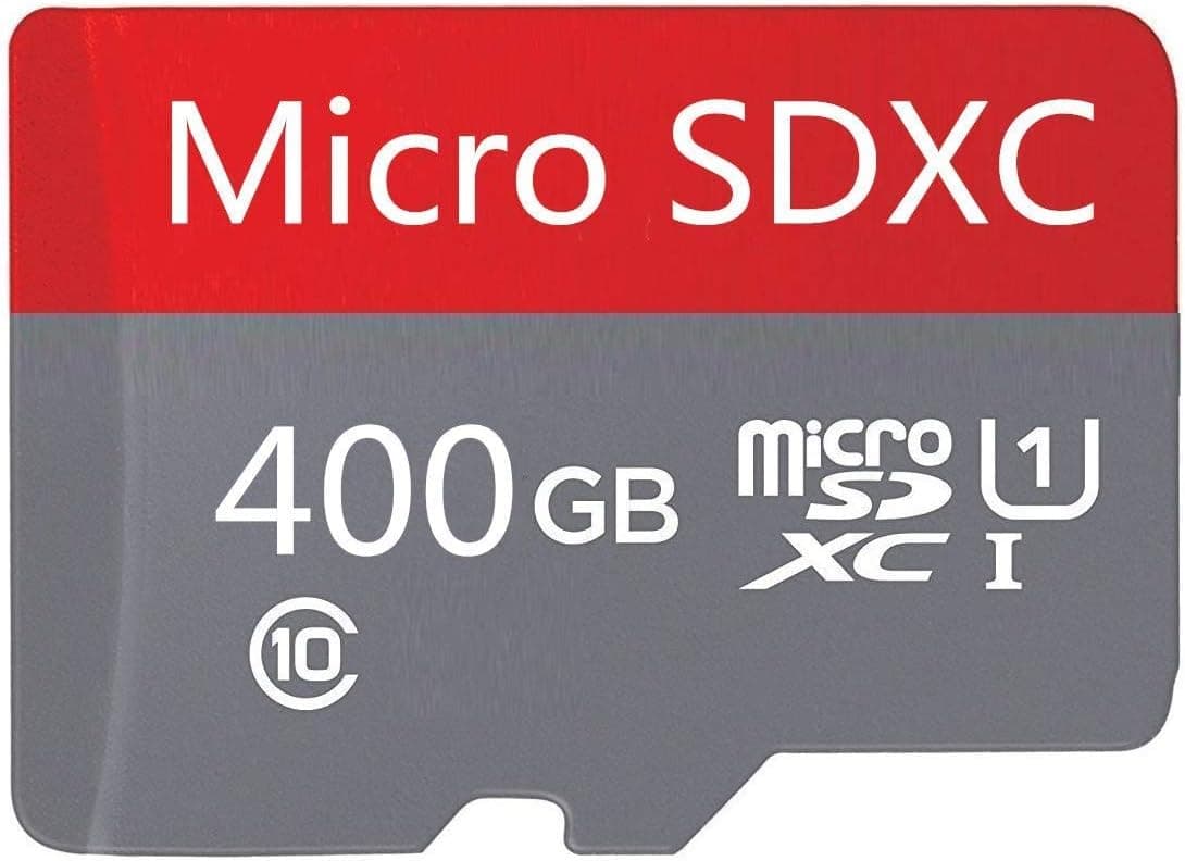 400GB Micro SD Card Micro SD SDXC Card High Speed Class 10 Memory Card for Phone, Tablet and PCs with Adapter (400GB-A)