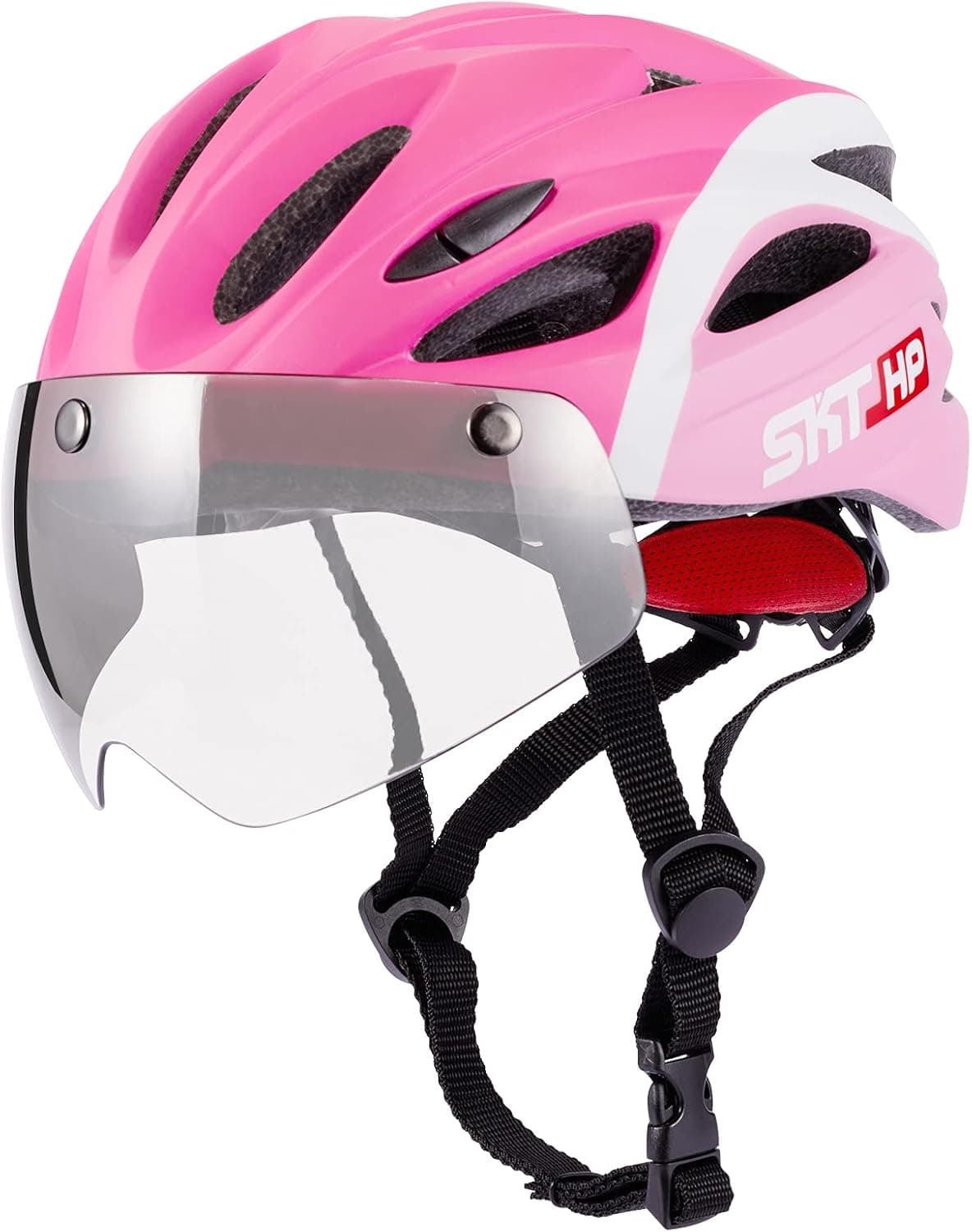 SKT HP Toddler Bike Helmet, Adjustable Helmet for Kids and Youth with Detachable Magnetic Goggles, Bicycle Cycling Skate Scooter Skateboard Helmet for Boys and Girls