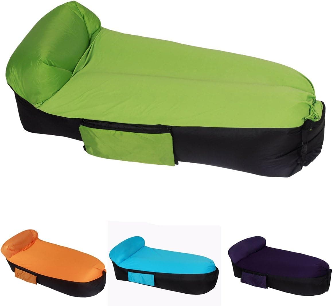 VFDB Inflatable Lounger Air Sofa – VFBD Portable Air Lounge Hammock for Travelling,Camping,Hiking – Floating Mattress for Beach Party,Swimming Pool – Inflatable Air Chair for Picnics Or Festivals