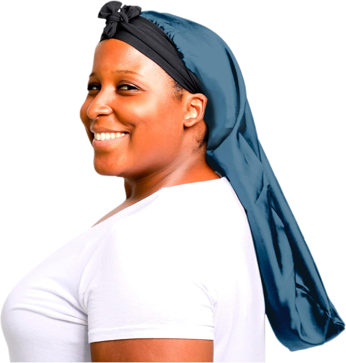 Jumbo Satin Reversible Bonnet with Adjustable Ties and Edge Protection for Long Hair, Braids, Twists, Crochet