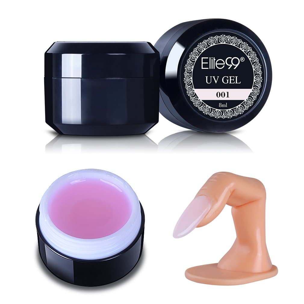 Elite99 Nail Art UV Builder Gel Soak-off French Acrylic Nail Art Tips Extension Maniucre Salon DIY Decoration 8ml 001
