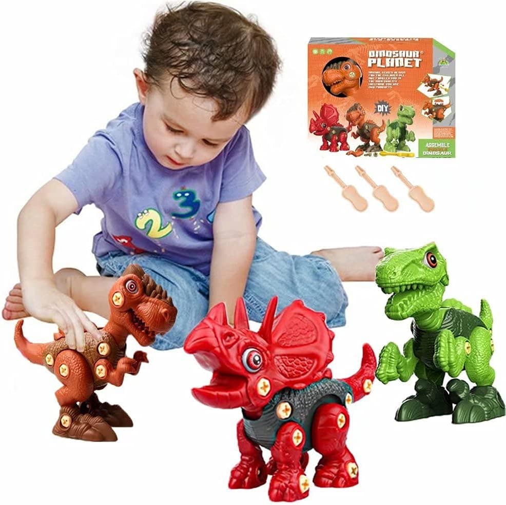 Dinosaur Toys for 3 4 5 6 7 8 Year Old Boys Girls take Apart Dinosaur Toys for Kids Age 3-5 5-7 STEM Educational Building Learning Construction Sets Toddlers Gifts Birthday