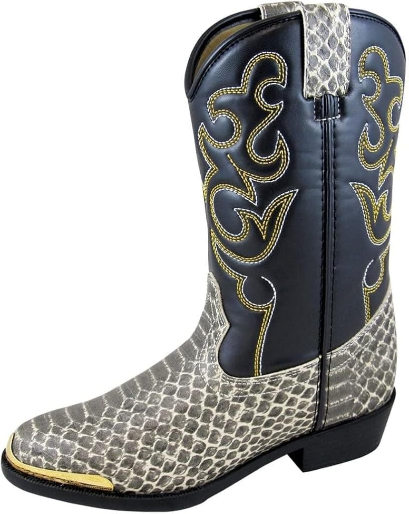 Smoky+Mountain+Boys%27+Snake+Print+Cowboy+Boot+Round+Toe