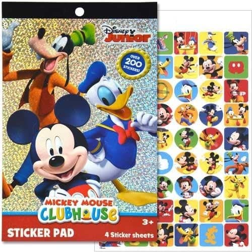 Disney Mickey 4 Sheet Sticker Pad, 200+ Stickers