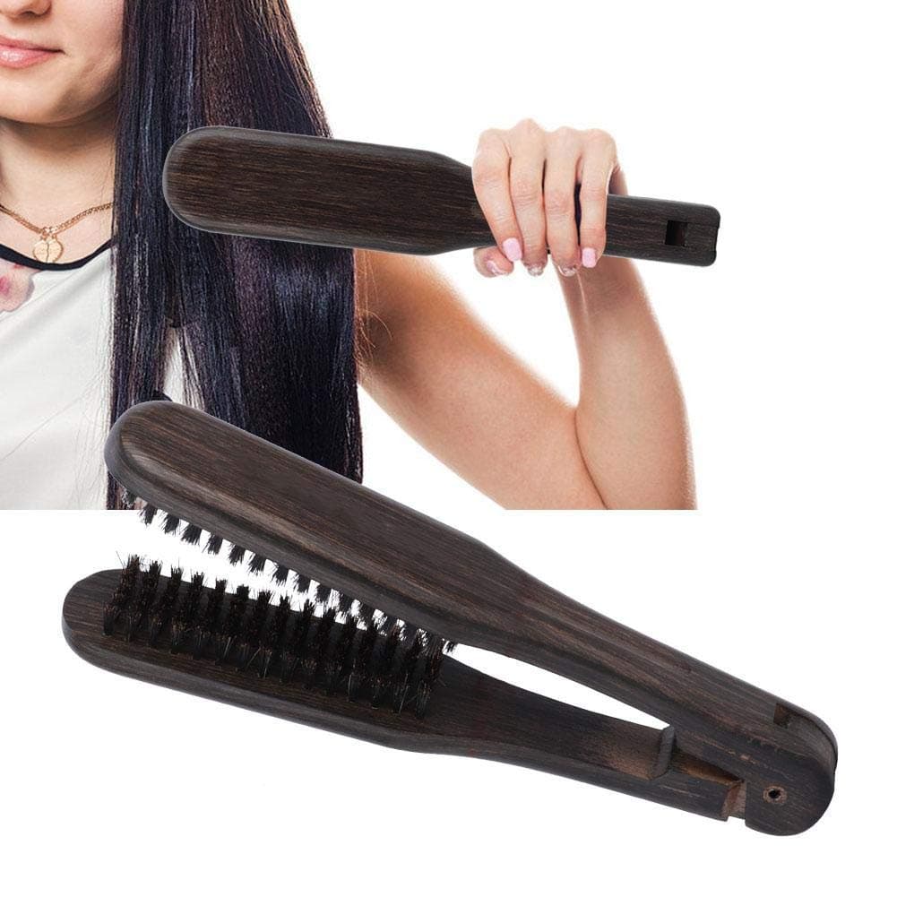 Comb Professional Hairdressing Comb Double Brushes Wooden Anti-static Hair Straightener Tool Anti-Static Hair Straightener Tool Hairbrushes DIY Salon