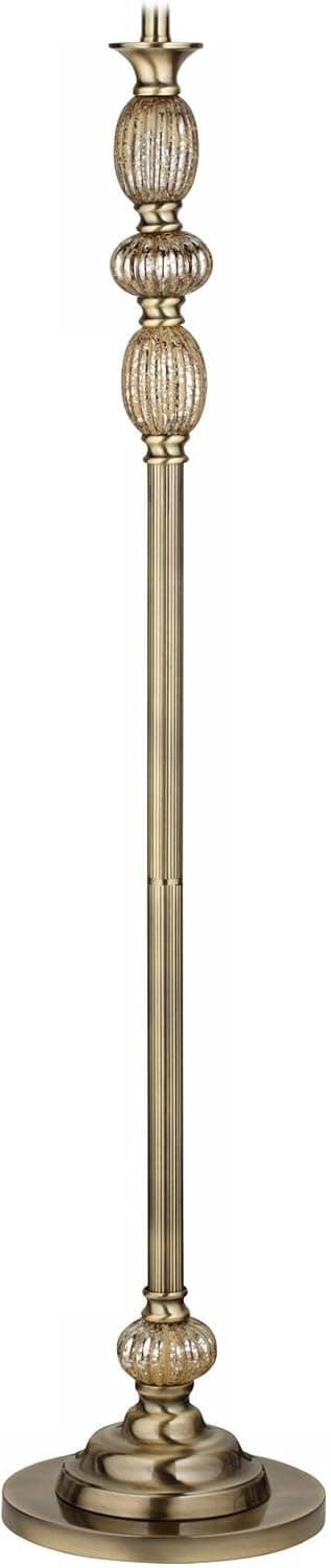 Satin Brass Mercury Glass Floor Lamp Base Only