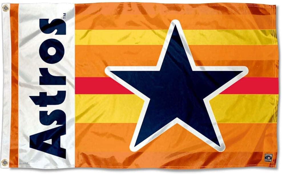 Houston Astros Retro Vintage Grommet Flag