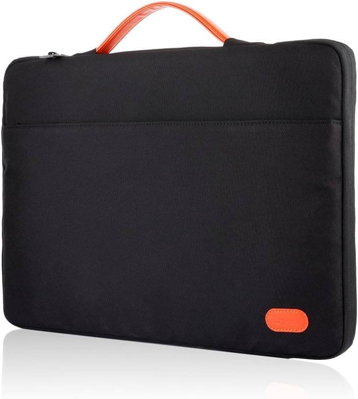 OXA 14-15.6 Inch Laptop Sleeve Case Bag with Hand Strap, Notebook Carrying Case Handbag Briefcases Protective for 15.4" MacBook, 15.6" most of all laptops,Black