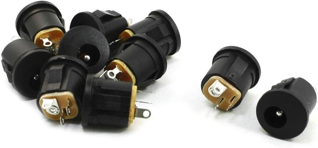 Power Jack DC Socket - TOOGOO(R)10 Pcs Panel Mount 2.1x5.5mm Power Jack DC Socket