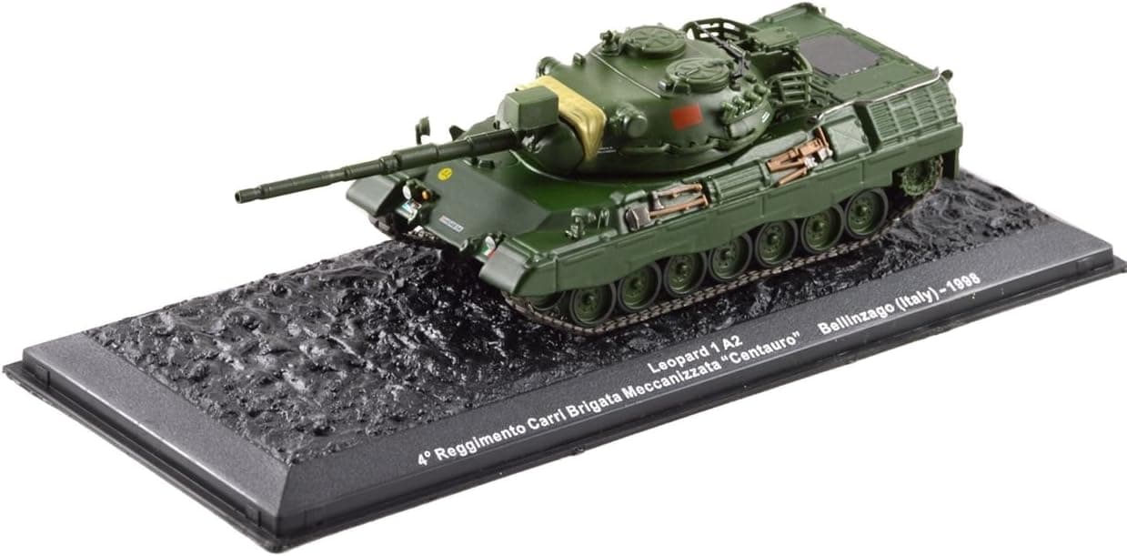 Deagostini 1:72 Diecast Model Tank - Leopard 1 A2 4 Reggimento Carri Brigata Meccanizzata Centauro Bellinzago Italy 1998 Army Tank #23