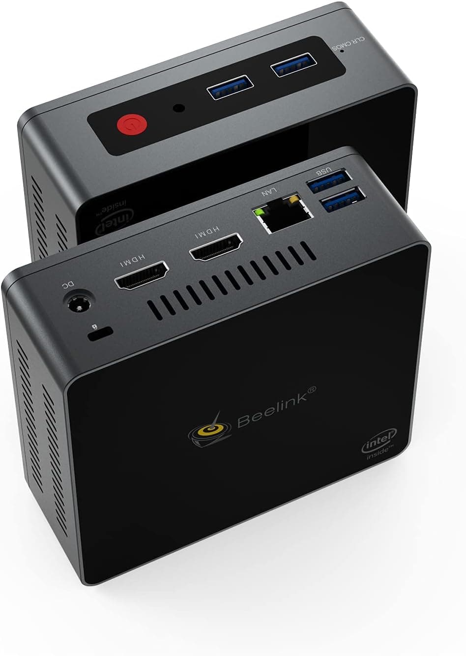 Beelink GK Mini PC with Windows Pro, Intel 4Cores Processor Gemini Lake J4125 (up to 2.7GHz). Mini Desktop Computer 16GB RAM+512 SSD,HDMI Support 4K@60Hz, 2.4G/5G Dual Wi-Fi, Gigabit Ethernet, BT4.0