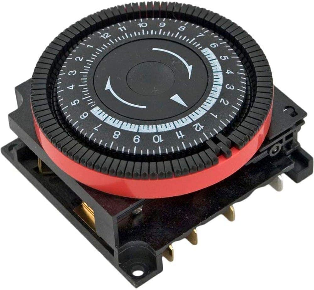 Diehl 24 hr Spa Timer, SPST 120V, 4-Term Orange Panel Mount TA4071
