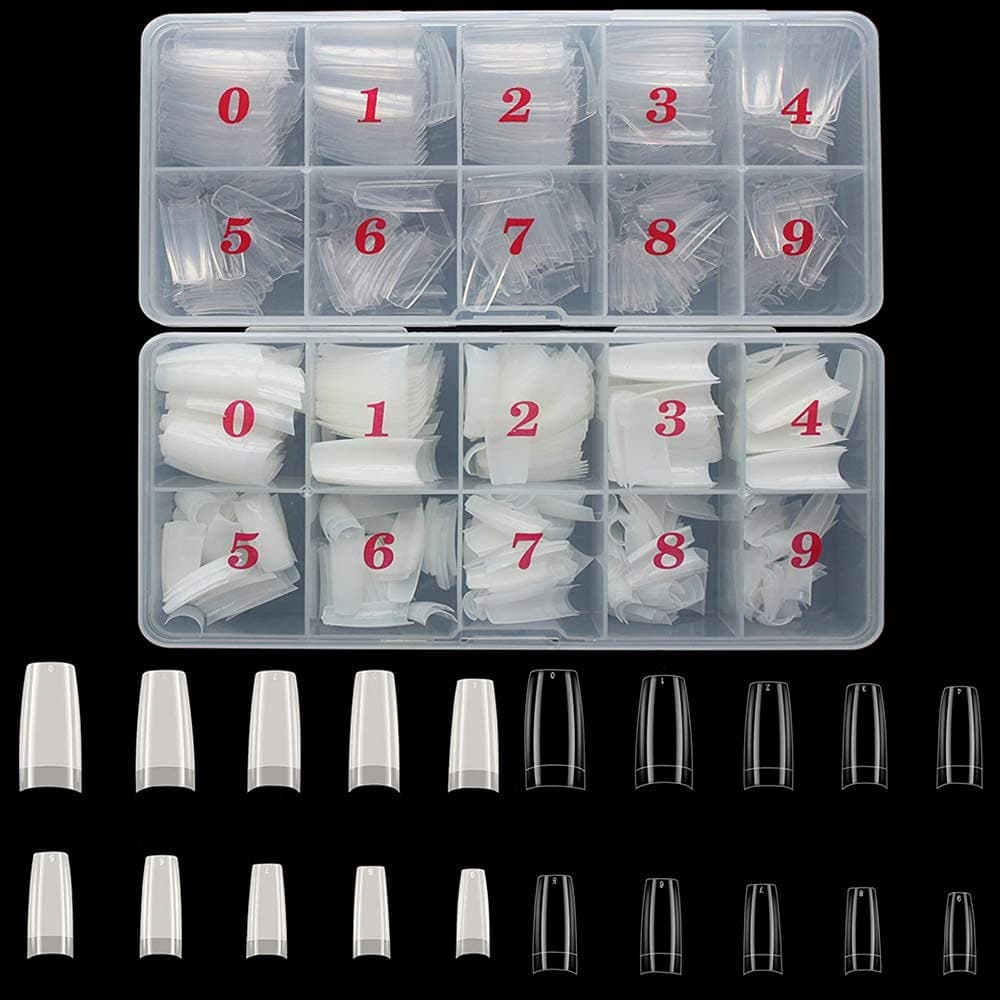 Acrylic Nail Tips French Fake Nails - 1000pcs French Nail Tip Artificial False Nails Half Cover Tips