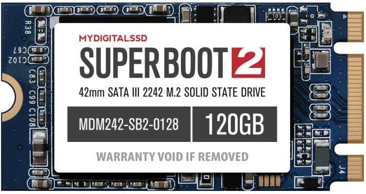 MyDigitalSSD Super Boot 2 (SB2) 42mm (2242) SATA III (6G) M.2 NGFF SSD Solid State Drive (128GB (120GB))