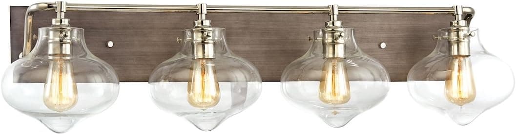 Elk Lighting 31943/4 Vanity-Lighting-fixtures, 9 x 37 x 9, Gray
