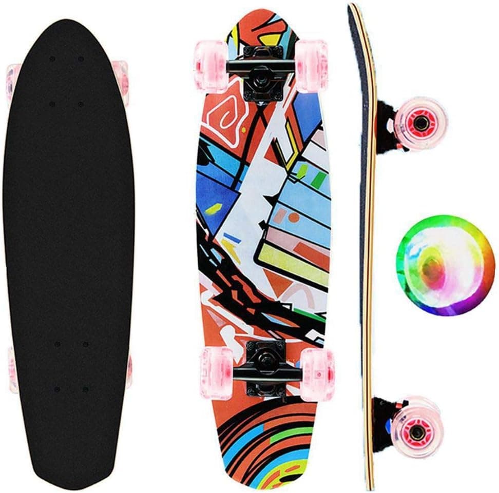 31 Inch Short Longboard Mini Cruiser Skateboard for Beginners