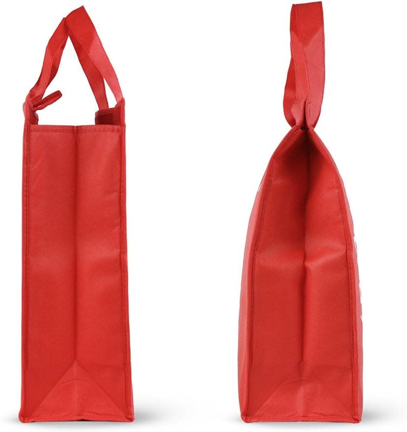 Thermal Insulated Reusable Grocery / Lunch Bags - Keep Calm & Carry - Set of Two